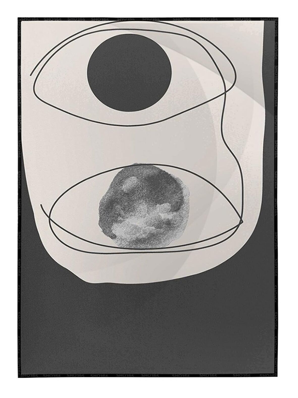 Shop365 Toprak Renk Tonları Tasarım Modern Tablo Çerçeveli P-002373