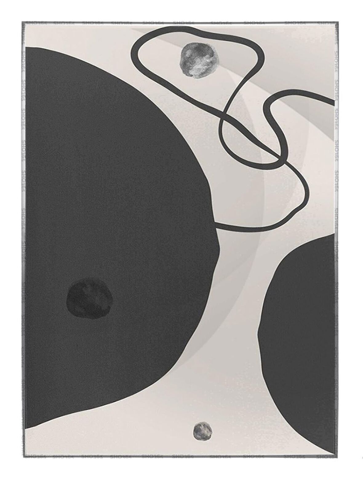 Shop365 Toprak Renk Tonları Tasarım Modern Tablo Çerçeveli P-002374