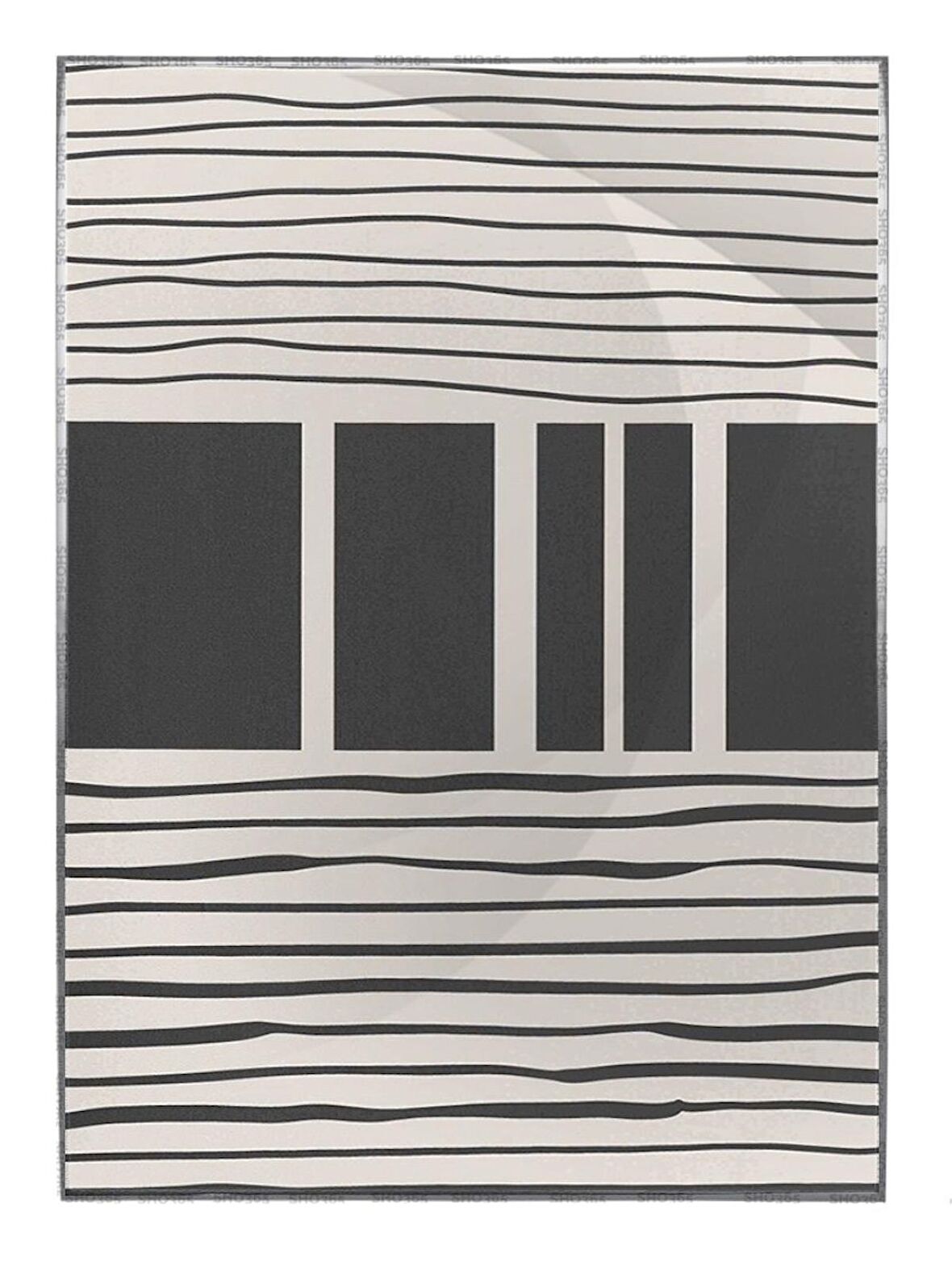 Shop365 Toprak Renk Tonları Tasarım Modern Tablo Çerçeveli P-002387