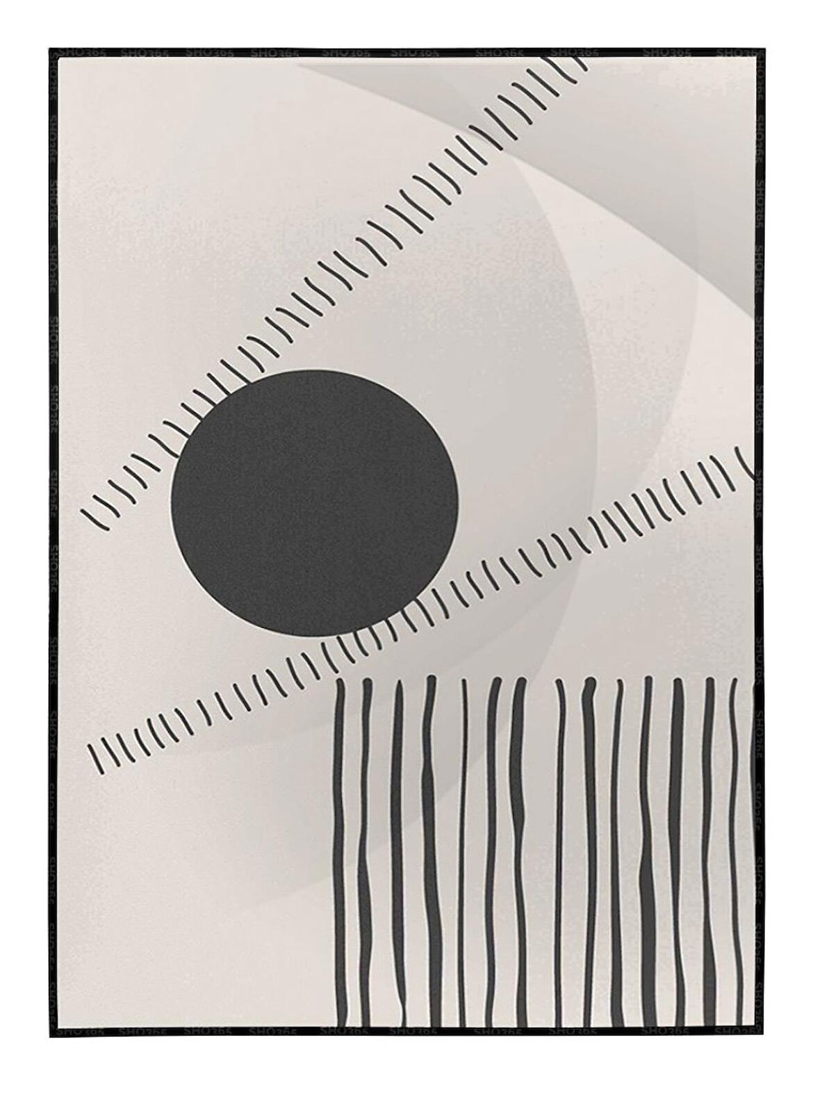 Shop365 Toprak Renk Tonları Tasarım Modern Tablo Çerçeveli P-002392