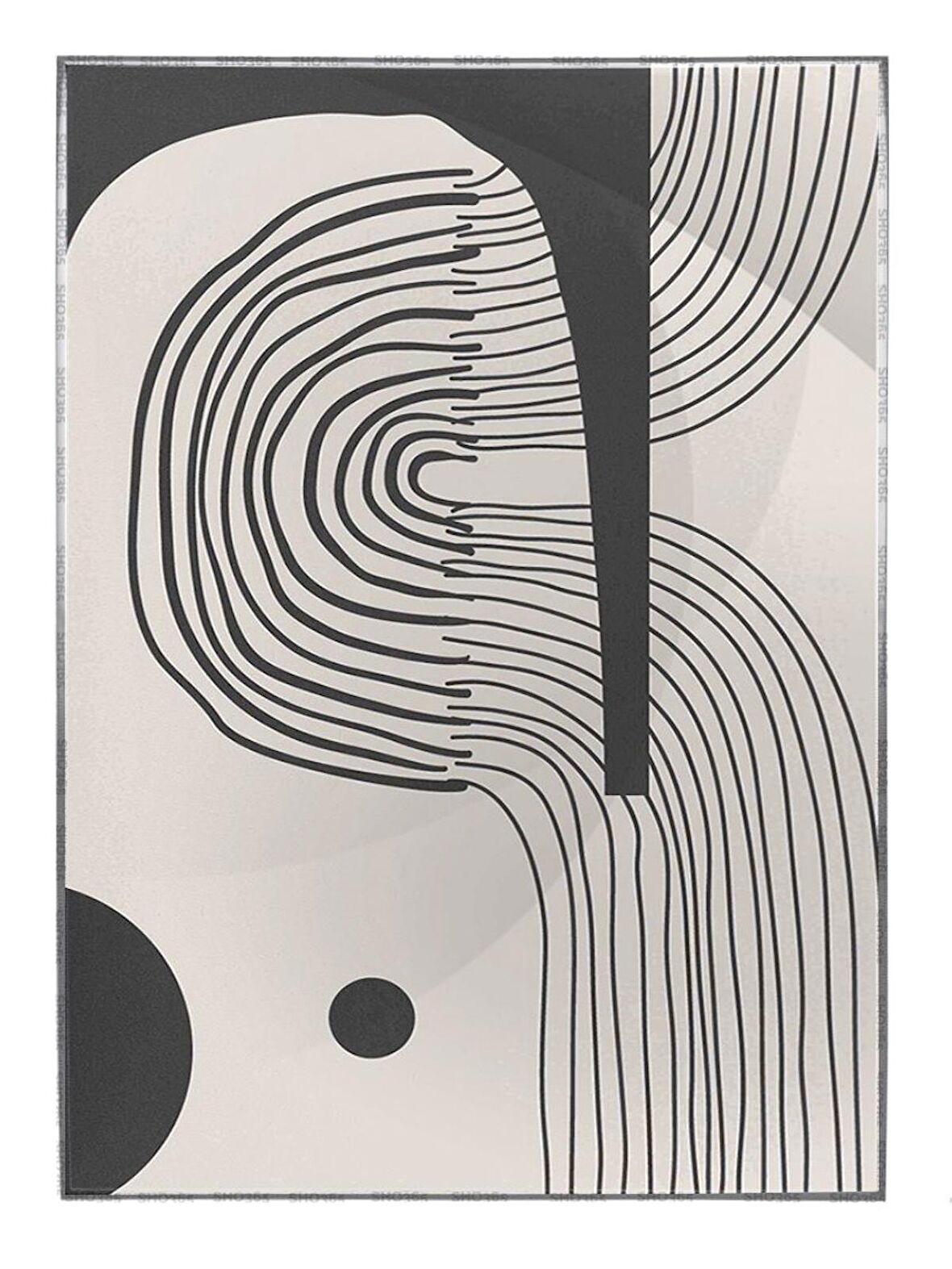 Shop365 Toprak Renk Tonları Tasarım Modern Tablo Çerçeveli P-002396