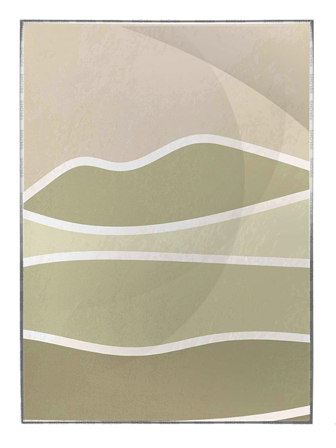 Shop365 Manzara Modern Sulu Boya Efektli Tablo Çerçeveli P-002483