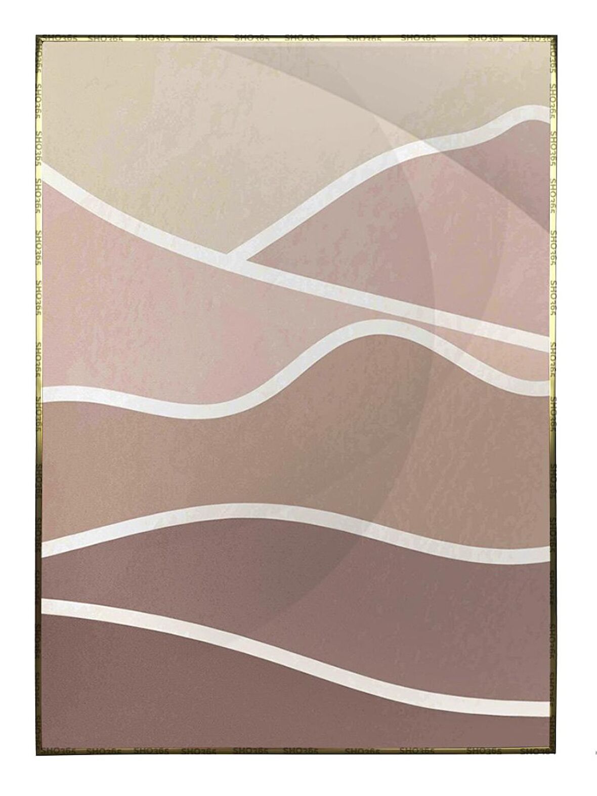 Shop365 Manzara Modern Sulu Boya Efektli Tablo Çerçeveli P-002485