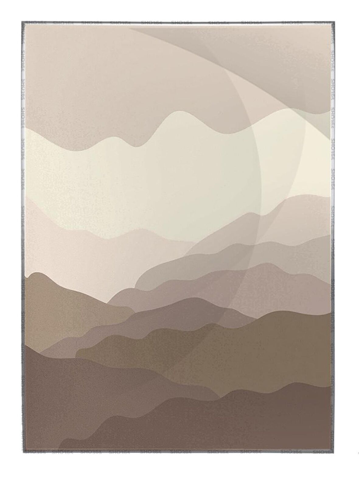 Shop365 Ay Güneş ve Toprak Renkleri Modern Tablo Çerçeveli P-002489