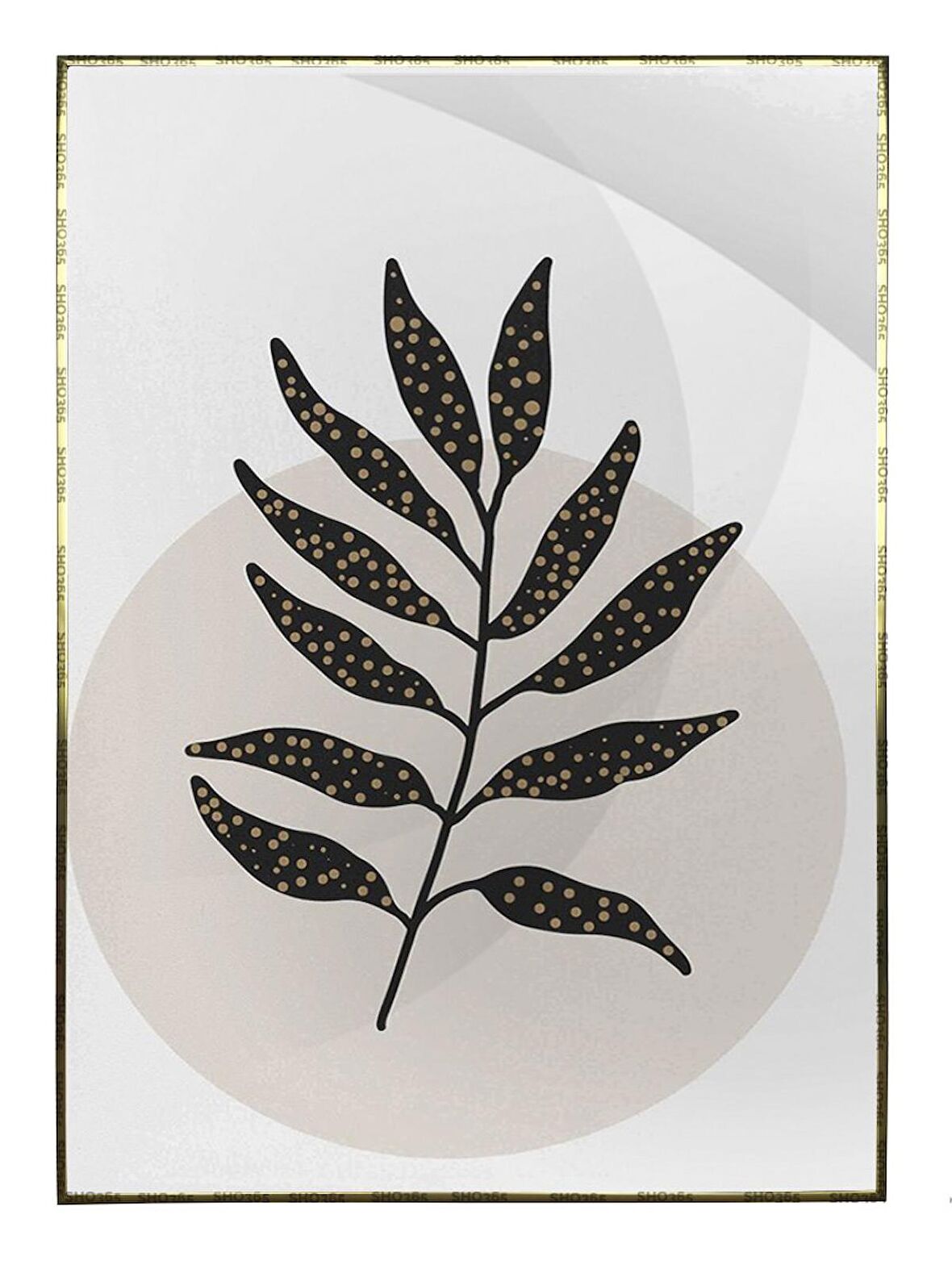 Shop365 Doğa Bitki Modern İllüstrasyon Tablo Çerçeveli P-002568
