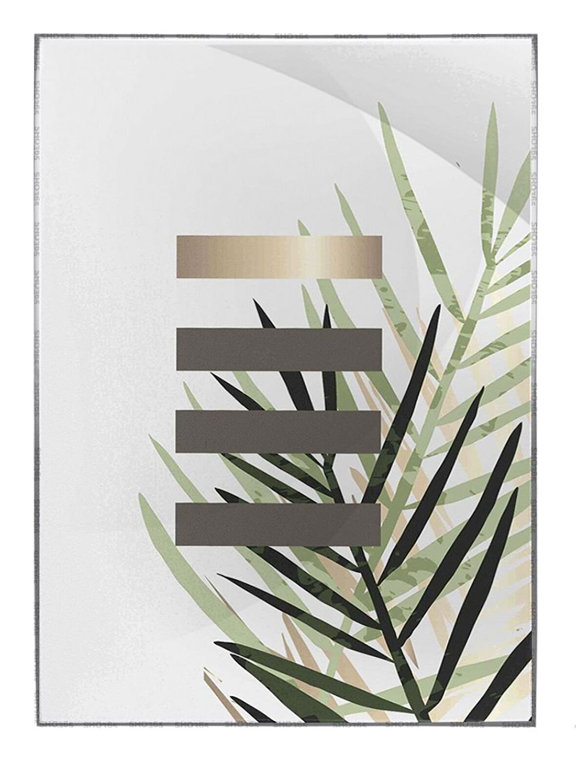 Shop365 Doğa Bitki Modern İllüstrasyon Tablo Çerçeveli P-002595