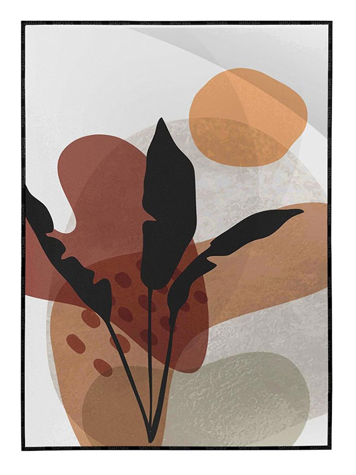 Shop365 Bitki ve Şekiller Tablo Çerçeveli P-002670