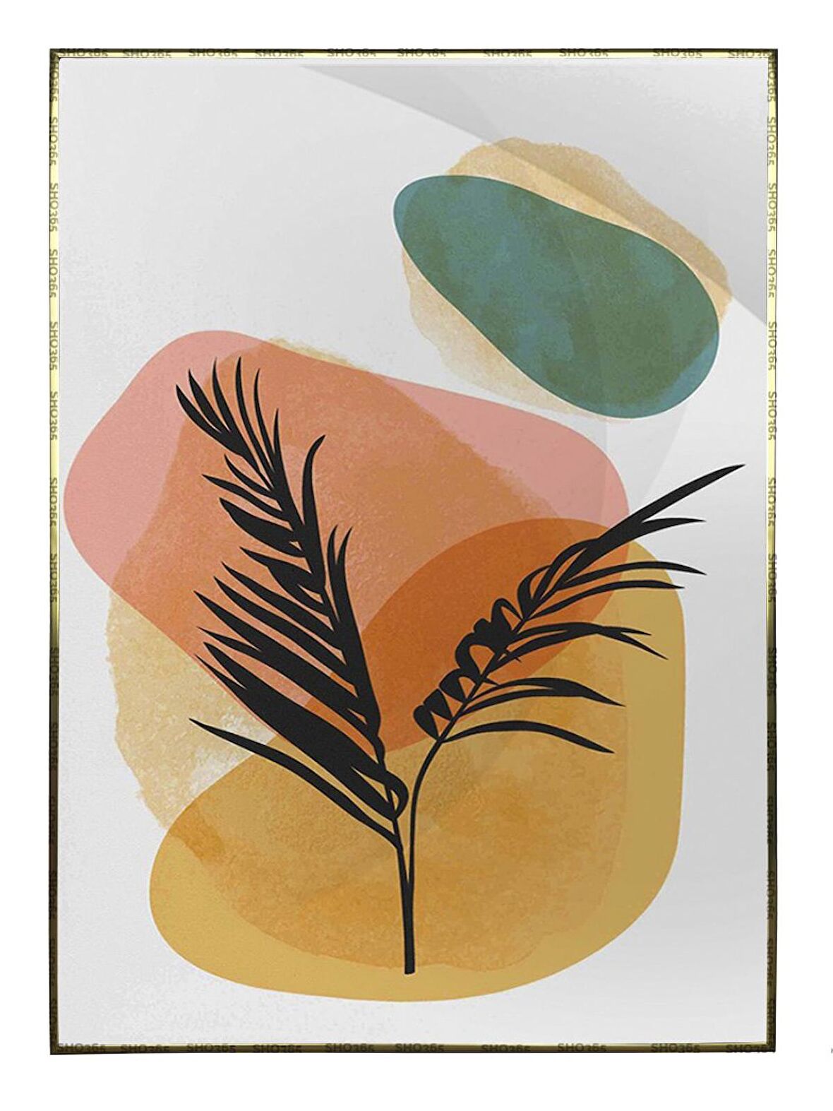 Shop365 Bitki ve Şekiller Tablo Çerçeveli P-002687