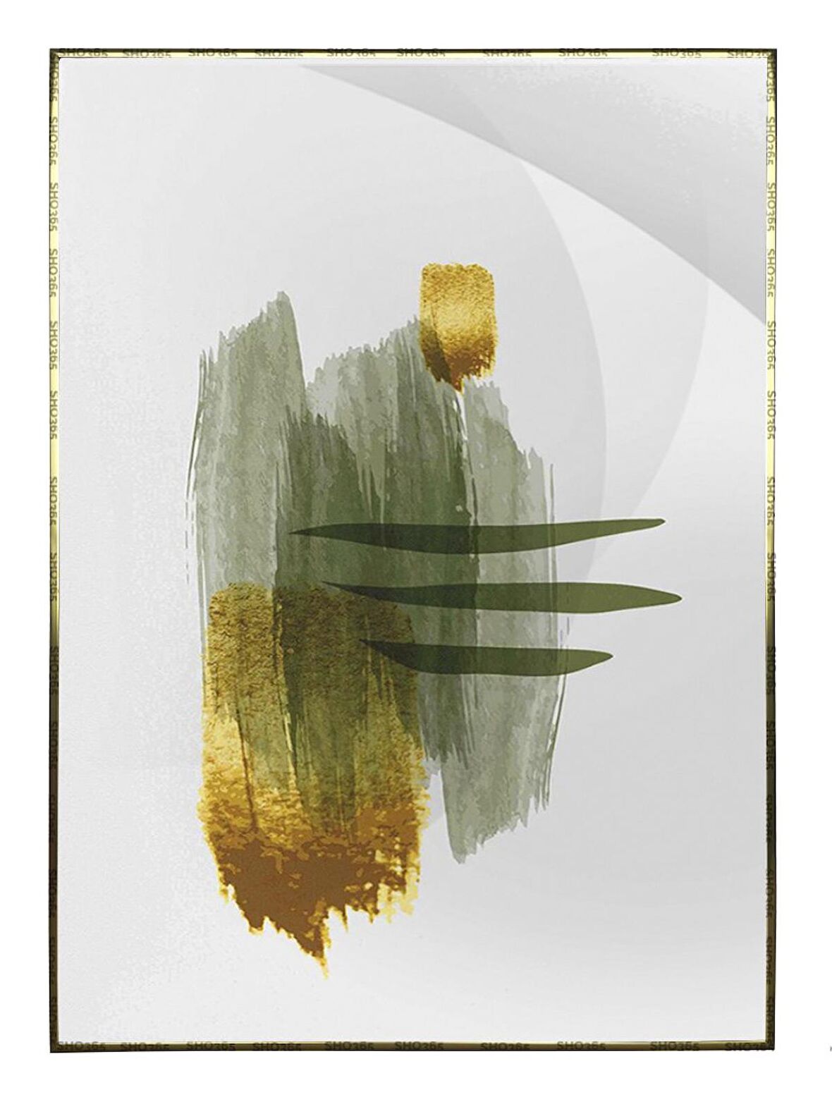 Shop365 Şekiller Modern Karışık Renkler Modern Sanatsal Tablo Çerçeveli P-003072