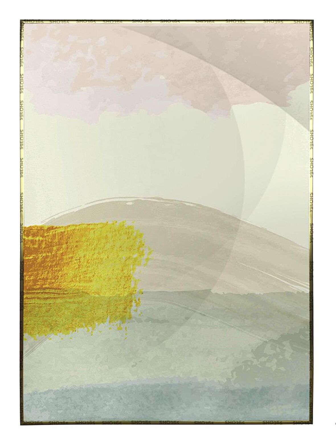 Shop365 Şekiller Modern Açık Renkler Modern Tablo Çerçeveli P-003076