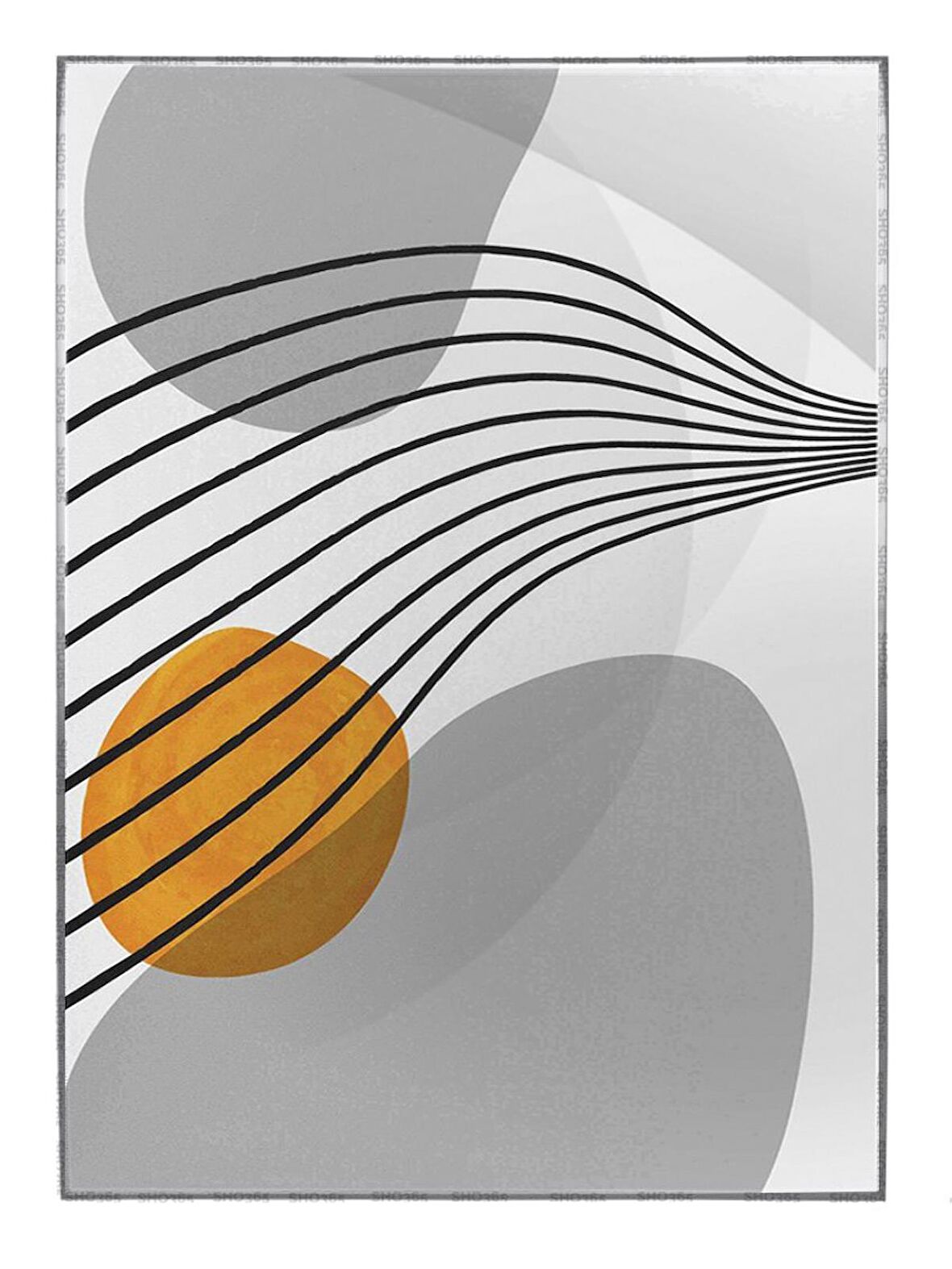 Shop365 Modern Çizimler İllüstrasyon Modern Tablo Çerçeveli P-003115