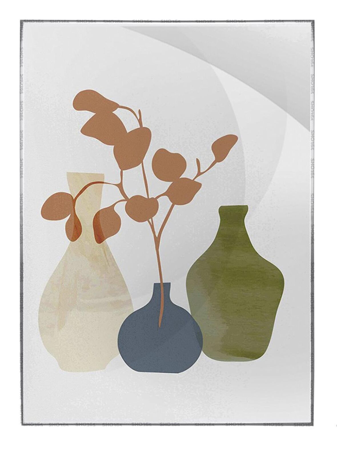 Shop365 Çeşitli Objeler Sanatsal İllüstrasyon Tablo Çerçeveli P-003784