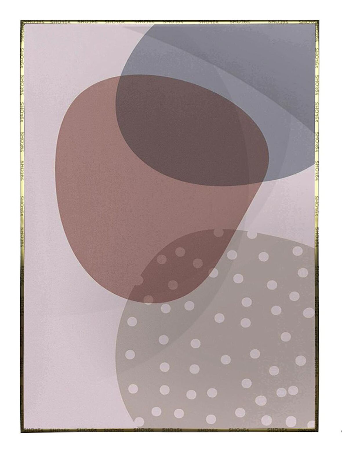 Shop365 Botanik Şekiller Modern Tablo Çerçeveli P-003800