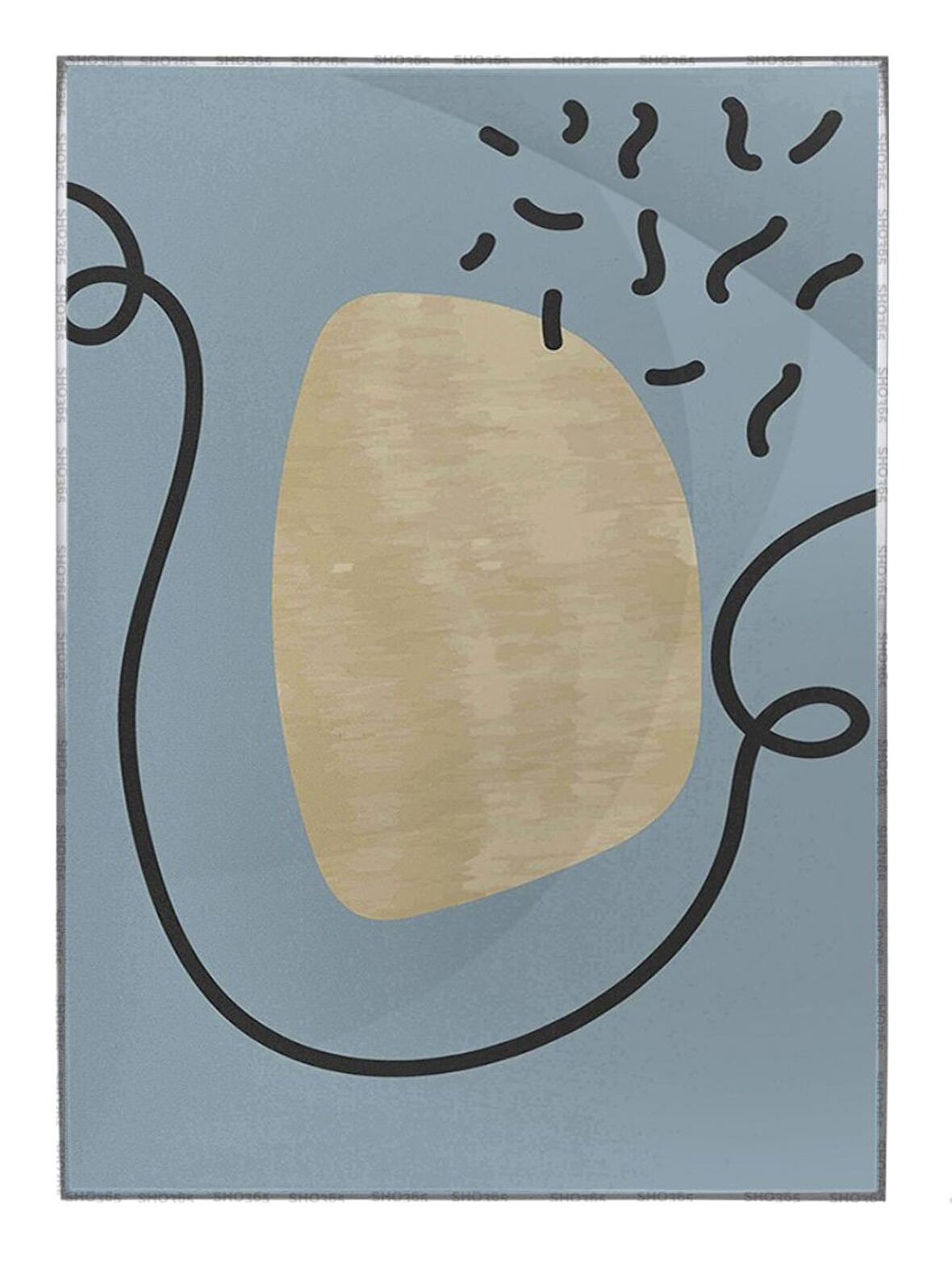 Shop365 Modern Çizimler İllüstrasyon Modern Tablo Çerçeveli P-003985