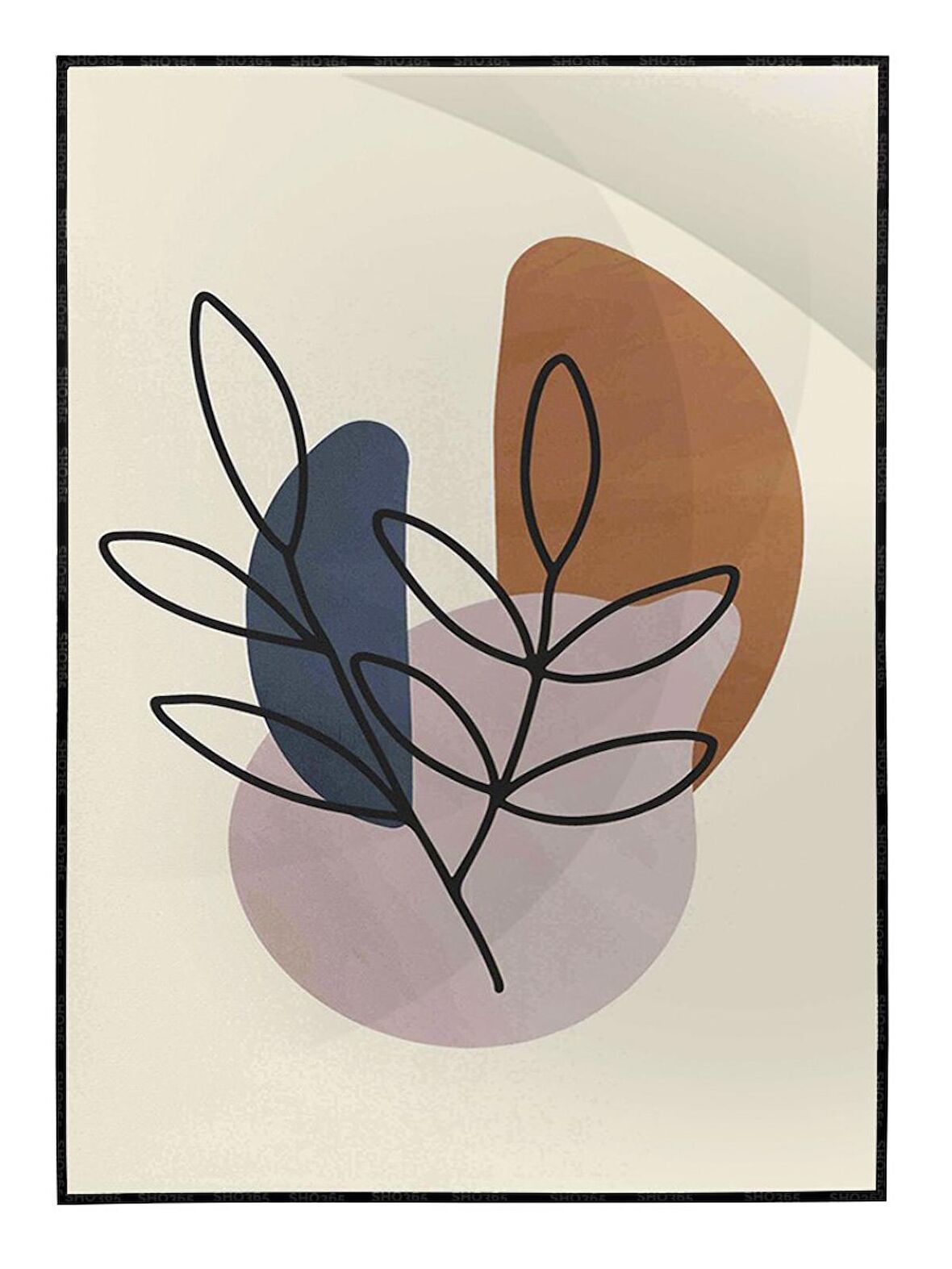 Shop365 Doğa Bitkiler Temalı Tasarım Tablo Çerçeveli P-004007