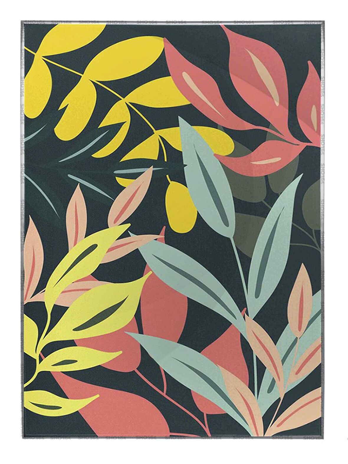 Shop365 Doğa Sanatsal Çizimler Modern Tablo Çerçeveli P-004088