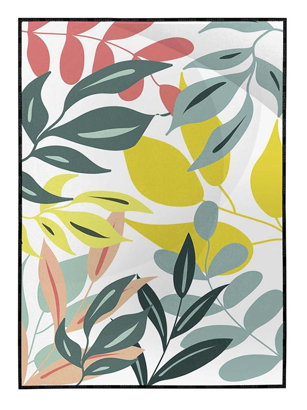 Shop365 Doğa Sanatsal Çizimler Modern Tablo Çerçeveli P-004089