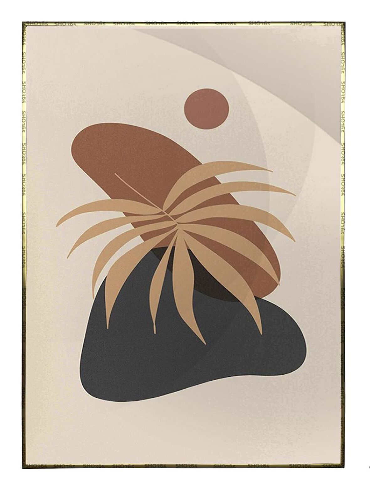 Shop365 Doğa Sanatsal Çizimler Modern Tablo Çerçeveli P-004098