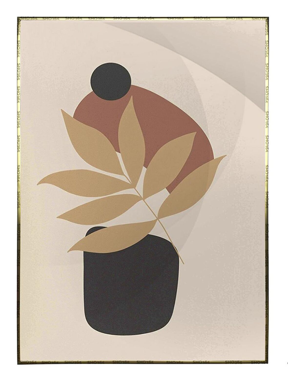 Shop365 Doğa Sanatsal Çizimler Modern Tablo Çerçeveli P-004100