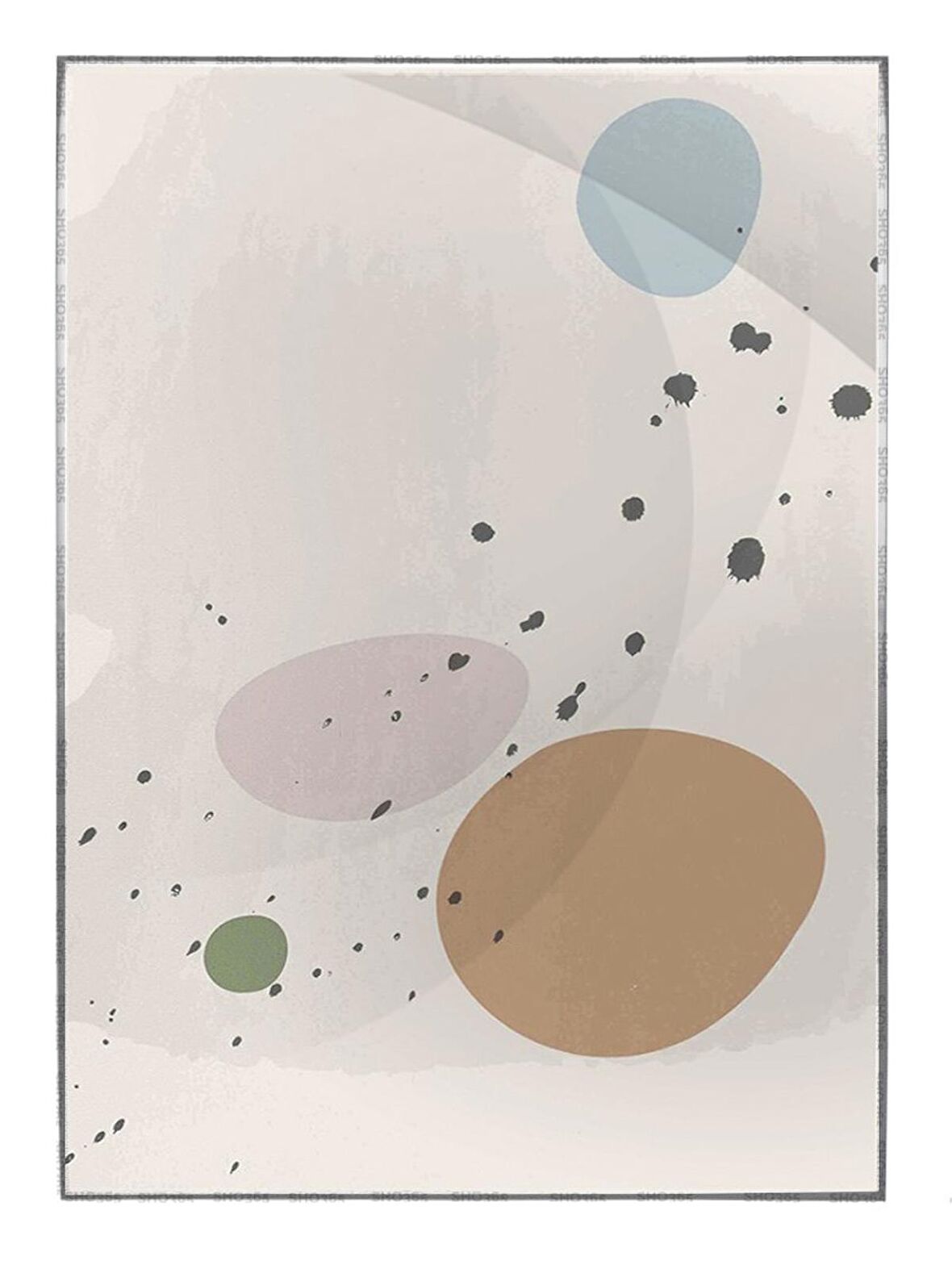 Shop365 Doğa Sanatsal Çizimler Modern Tablo Çerçeveli P-004102