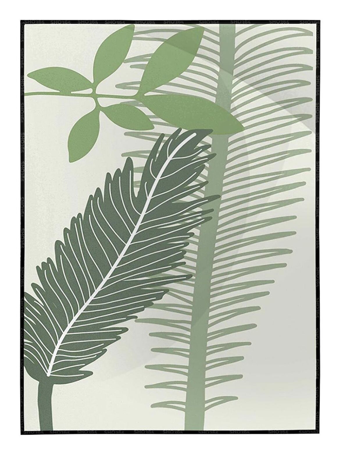 Shop365 Doğa Sanatsal Çizimler Modern Tablo Çerçeveli P-004115