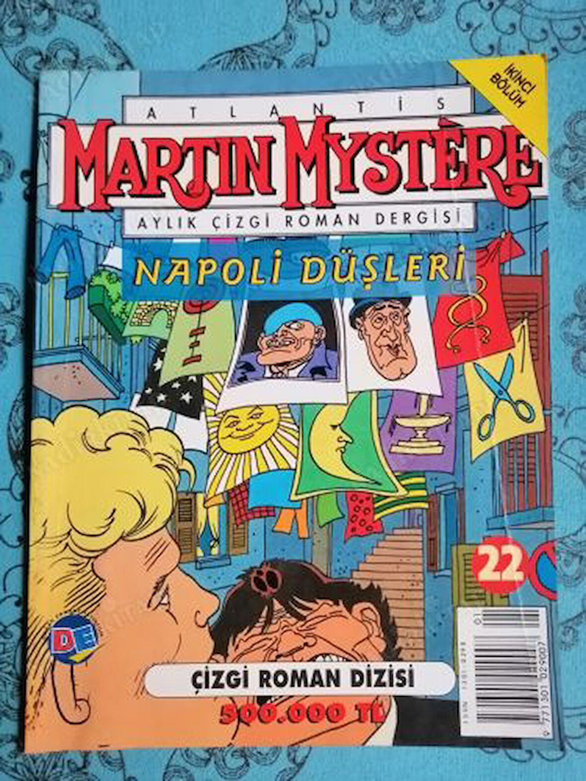 ATLANTİS MARTIN MYSTERE Aylık Çizgi Roman Dergisi Sayı:22  -  NAPOLİ DÜŞLERİ