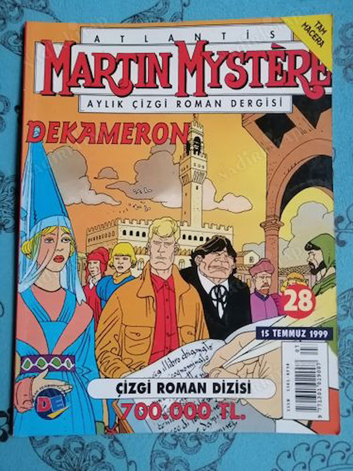 ATLANTİS MARTIN MYSTERE Aylık Çizgi Roman Dergisi Sayı: 28  -  DEKAMERON