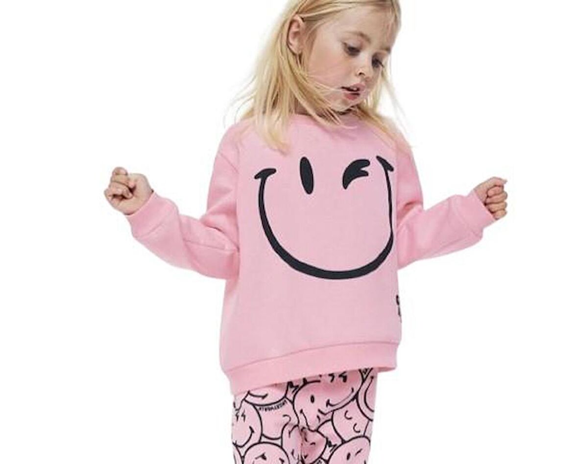 Smile Kız Çocuk Sweatshirt