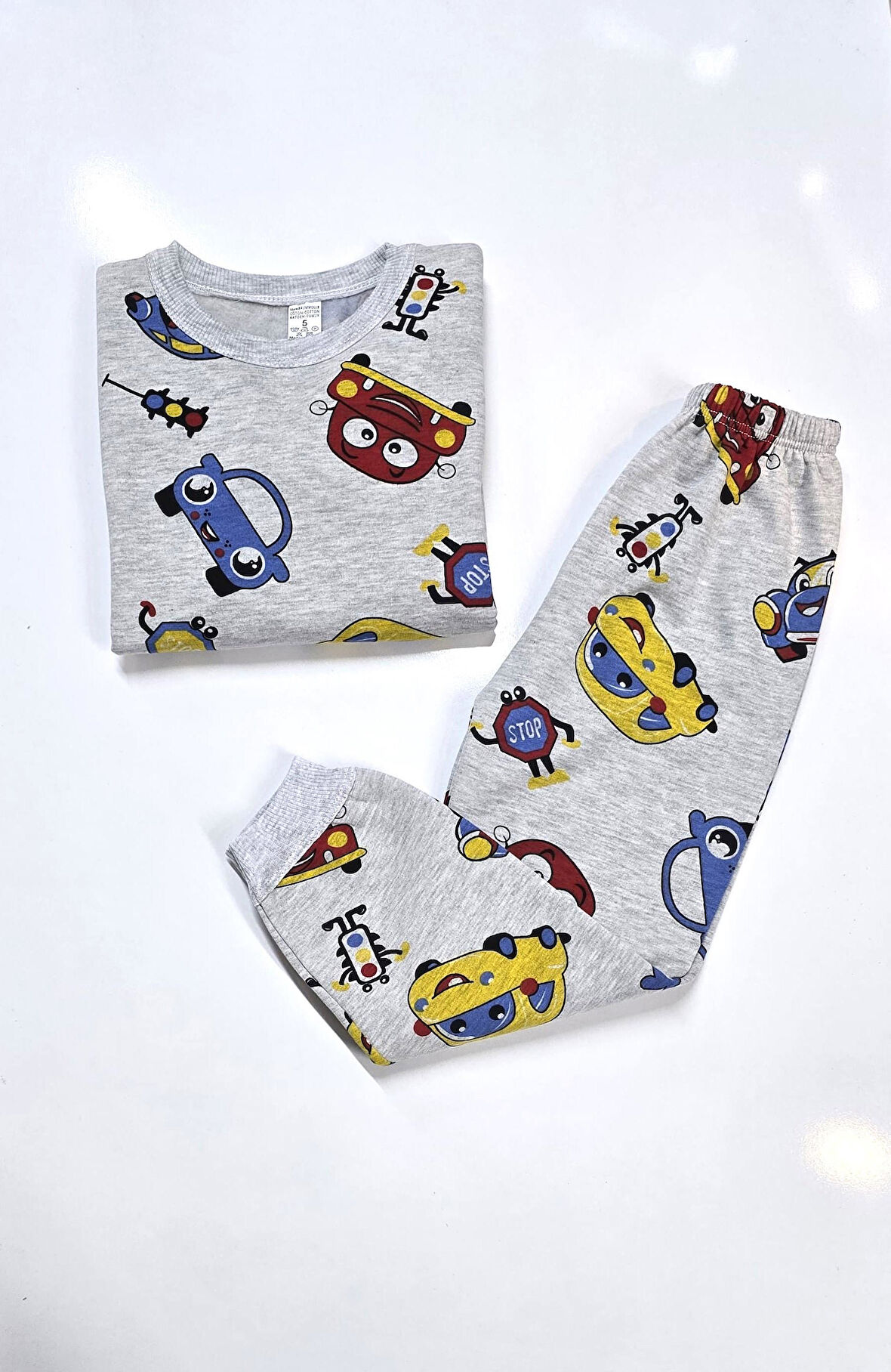 Arabalı Erkek Bebek Pijama Takım