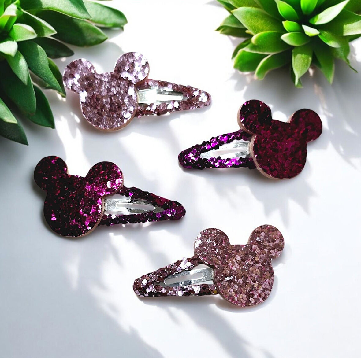 Minnie Kız Bebek Toka 4lü