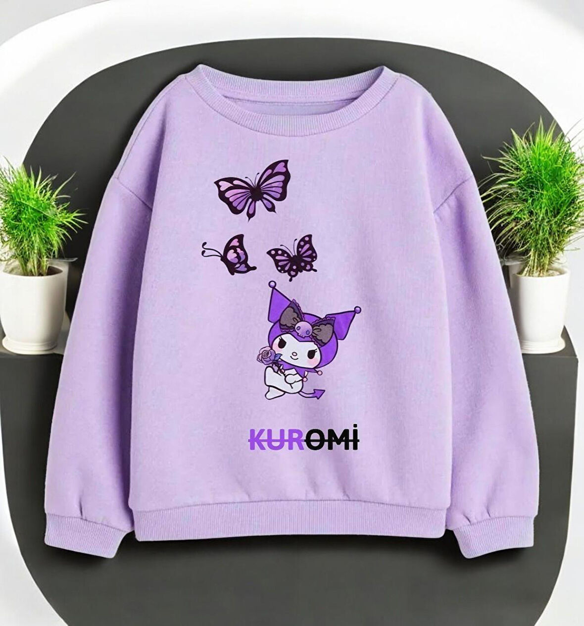 Kuromi Kız Çocuk Sweatshirt ST08424