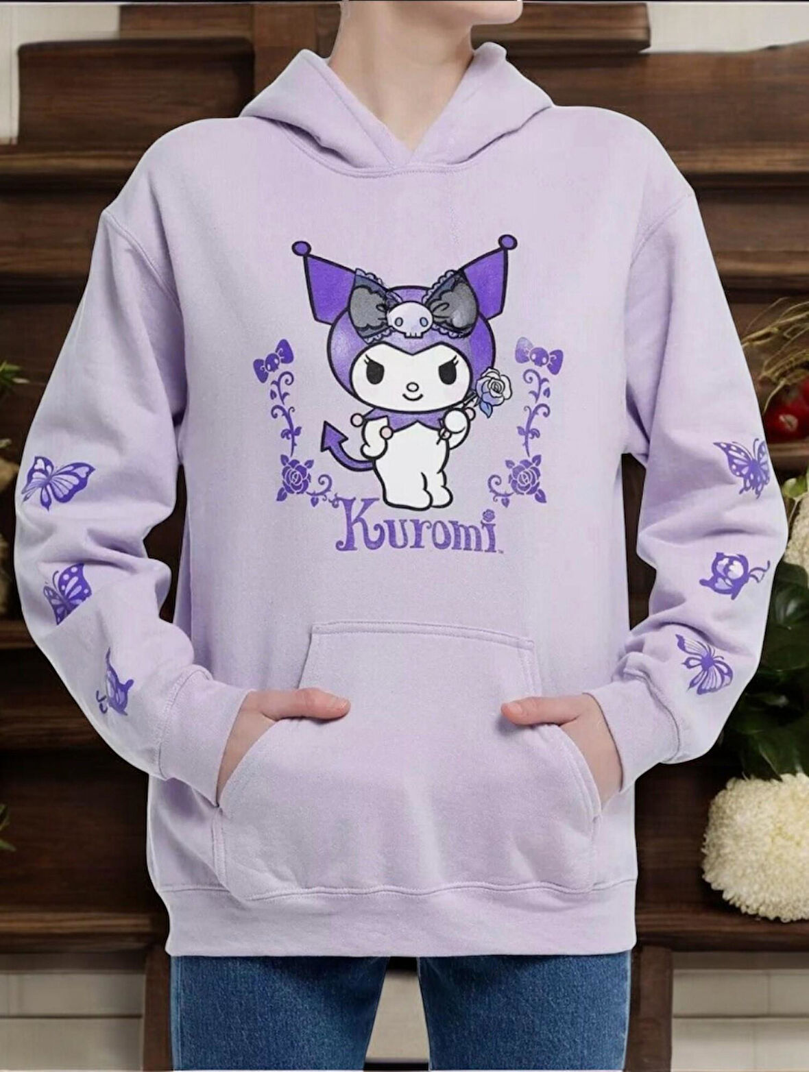 Kuromi Kız Çocuk Sweatshirt ST08434