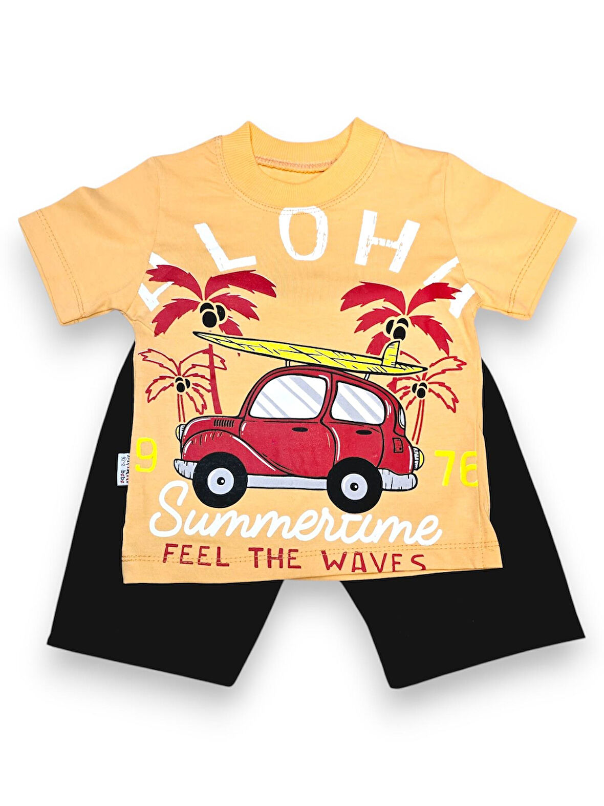 Aloha Cars Erkek Çocuk Şortlu Takım