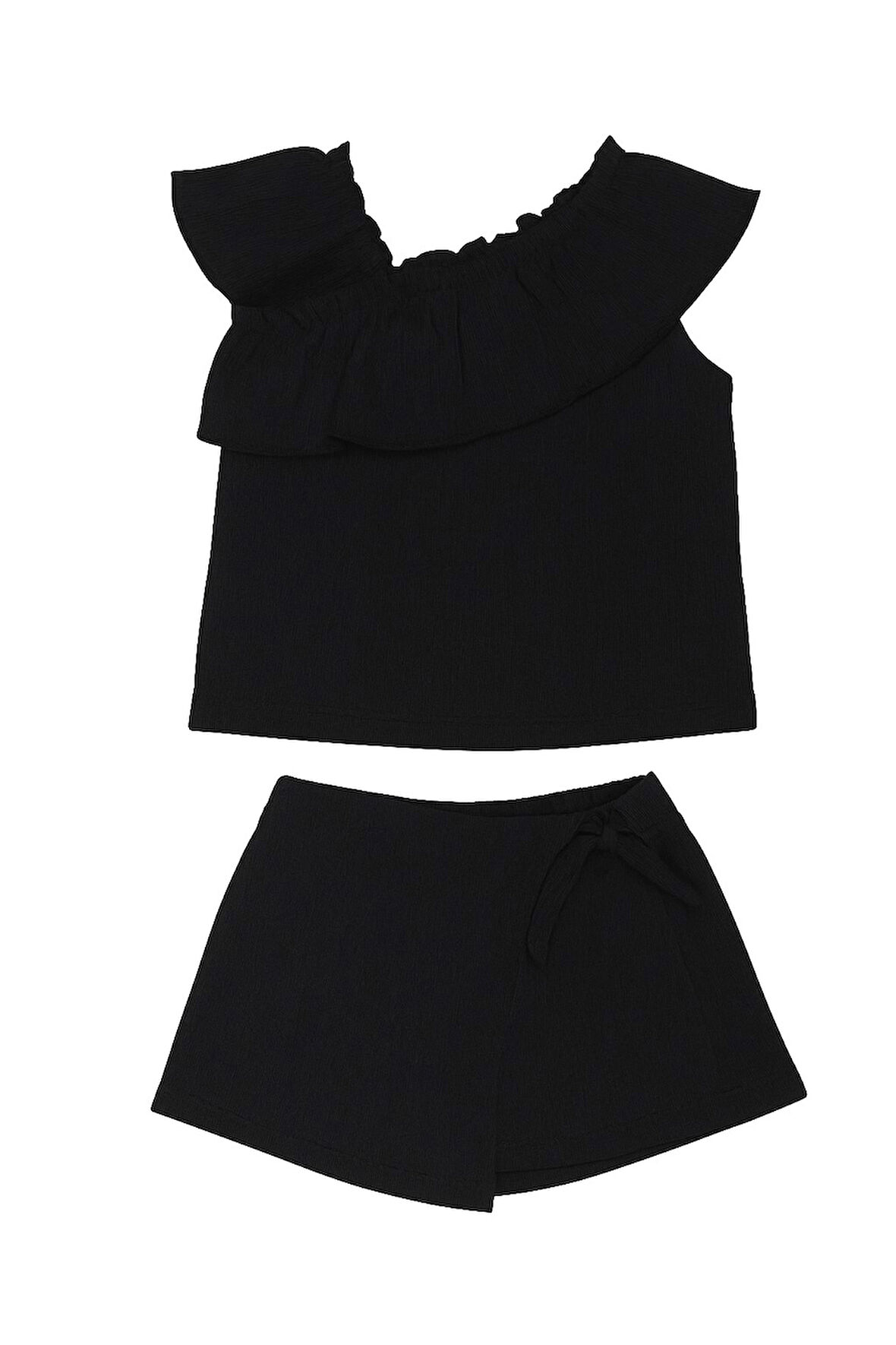 Kız Çocuk Şort Etekli Takım
