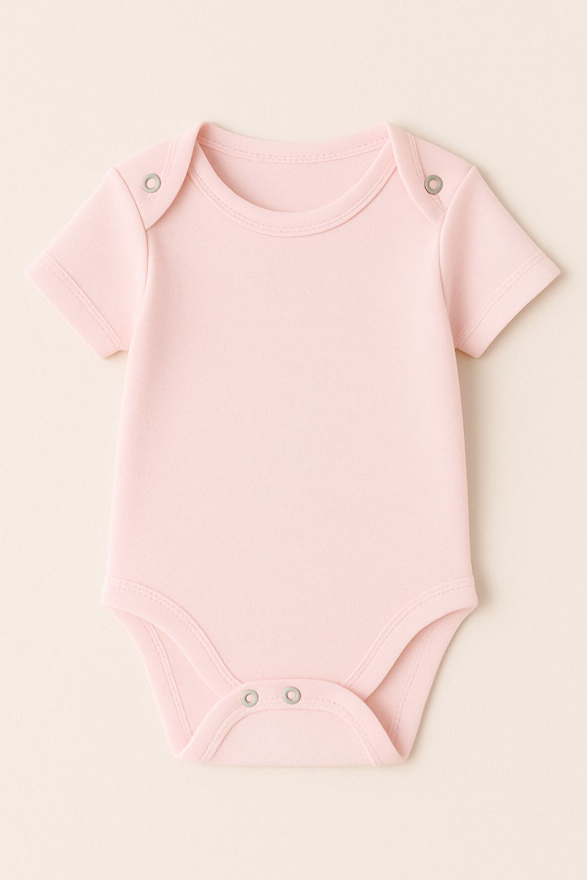 Yarım Kollu Kız Bebek Çıtçıtlı Body