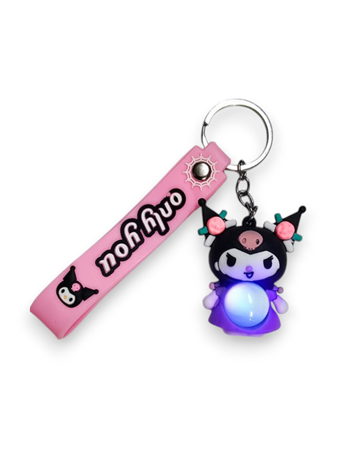 Işıklı Kuromi Çocuk Anahtarlık
