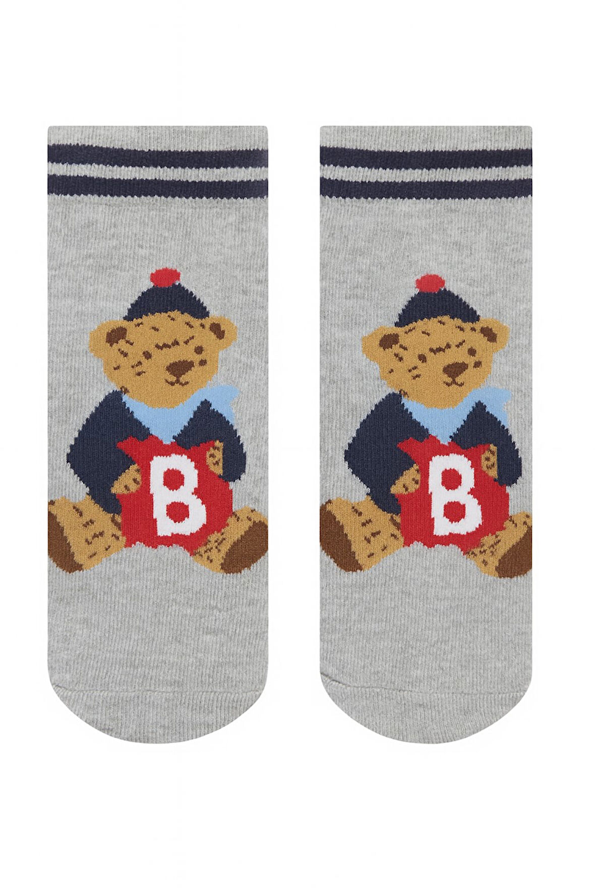 Bear Altı Kaymaz Silikonlu Havlu Çocuk Çorap