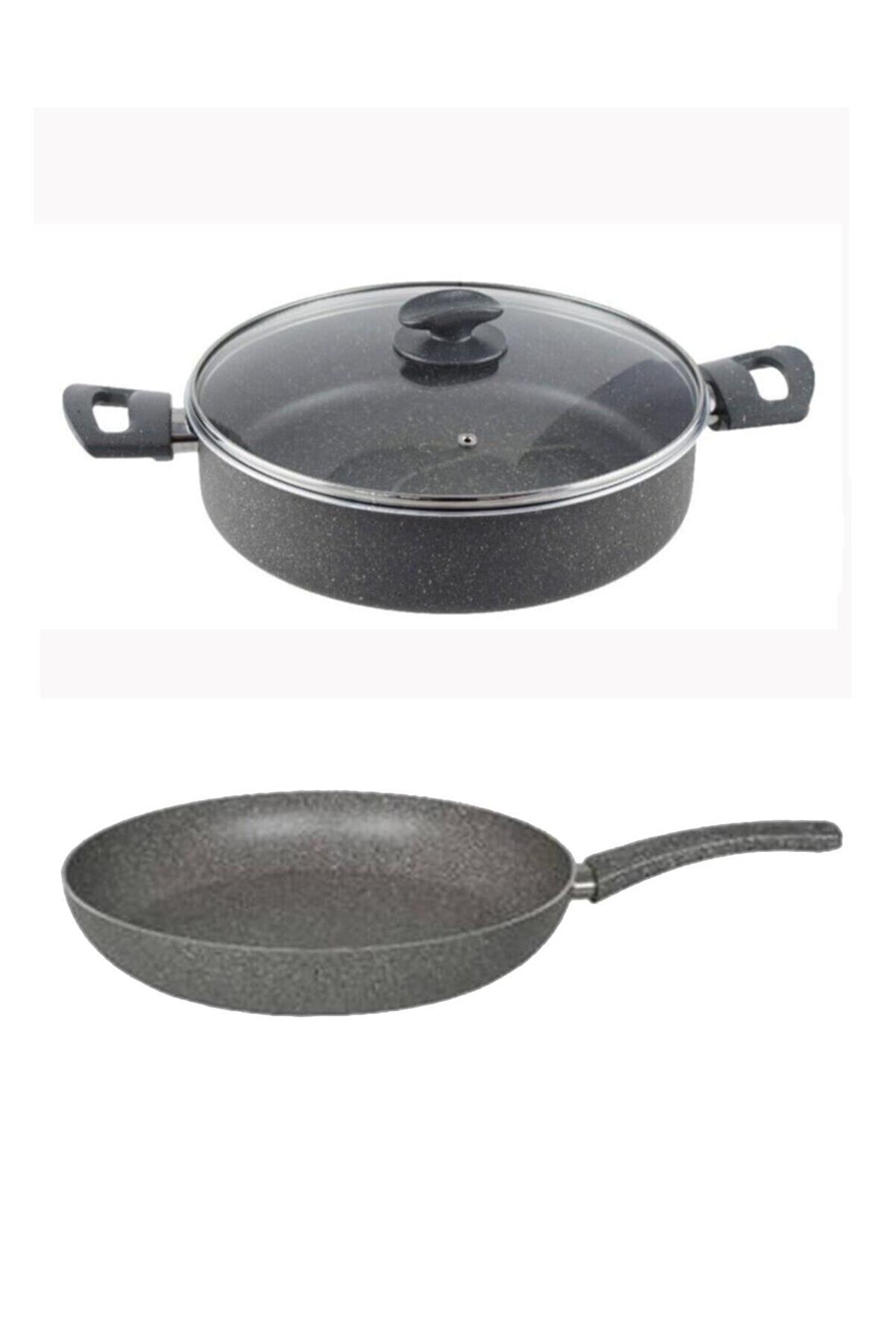 Mehtap Granit Karnıyarık ve Tava Seti 26 CM