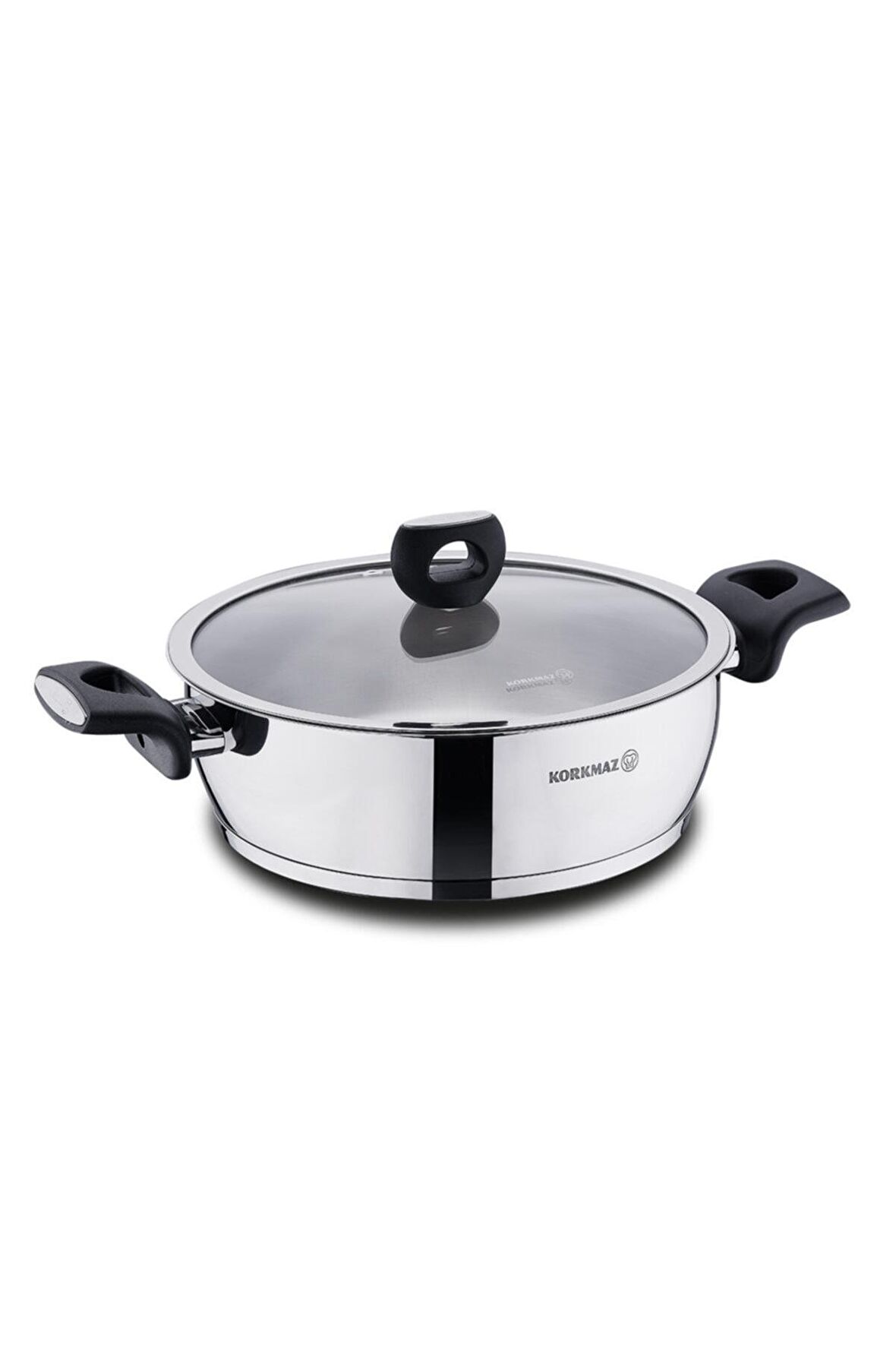 Korkmaz Nora Çelik Kısa Tencere 24x8 cm