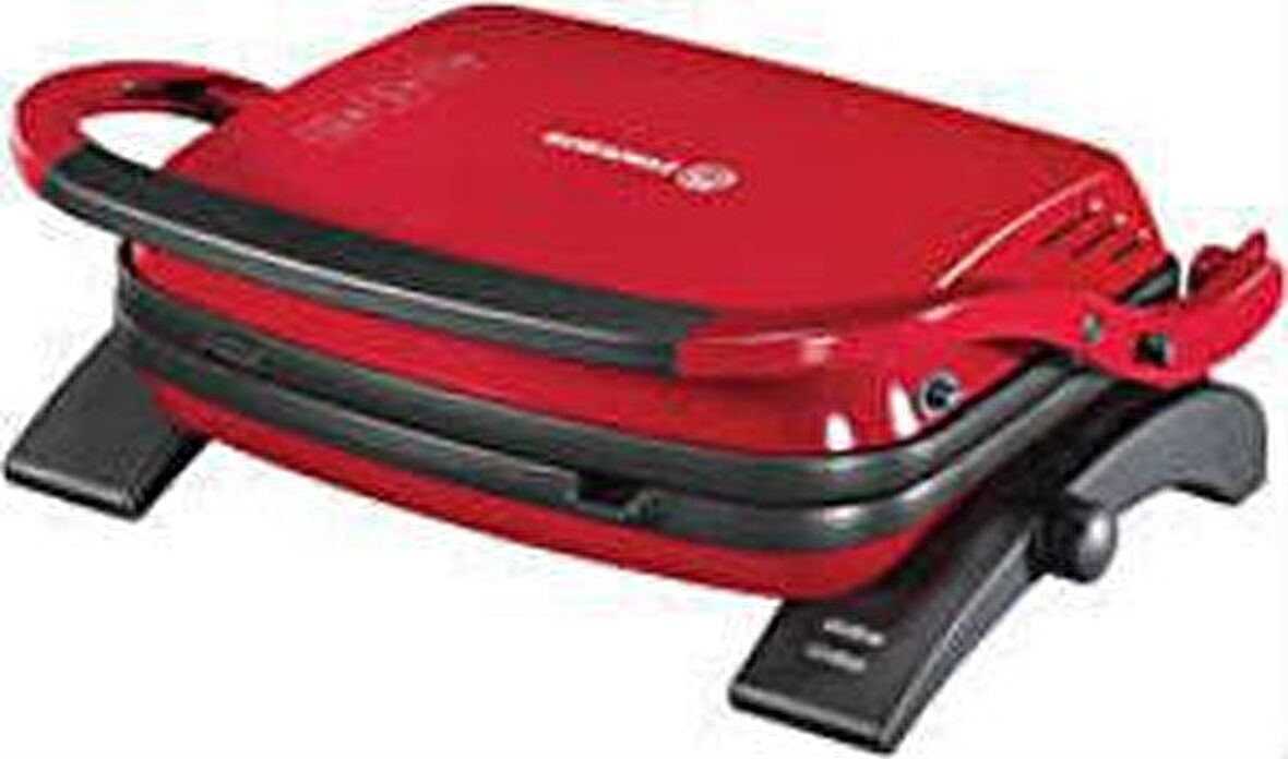Korkmaz A329-16 Kırmızı 1800 W Granit Tost Makinesi