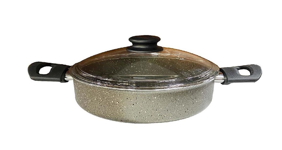 Mehtap Granit Kısa Tencere 22 CM Karnıyarık Tencere