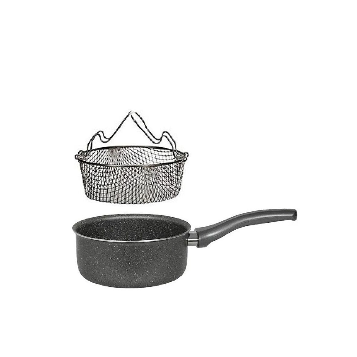 Mehtap Granit Kızartma Tavası 22 CM Kapaksız 