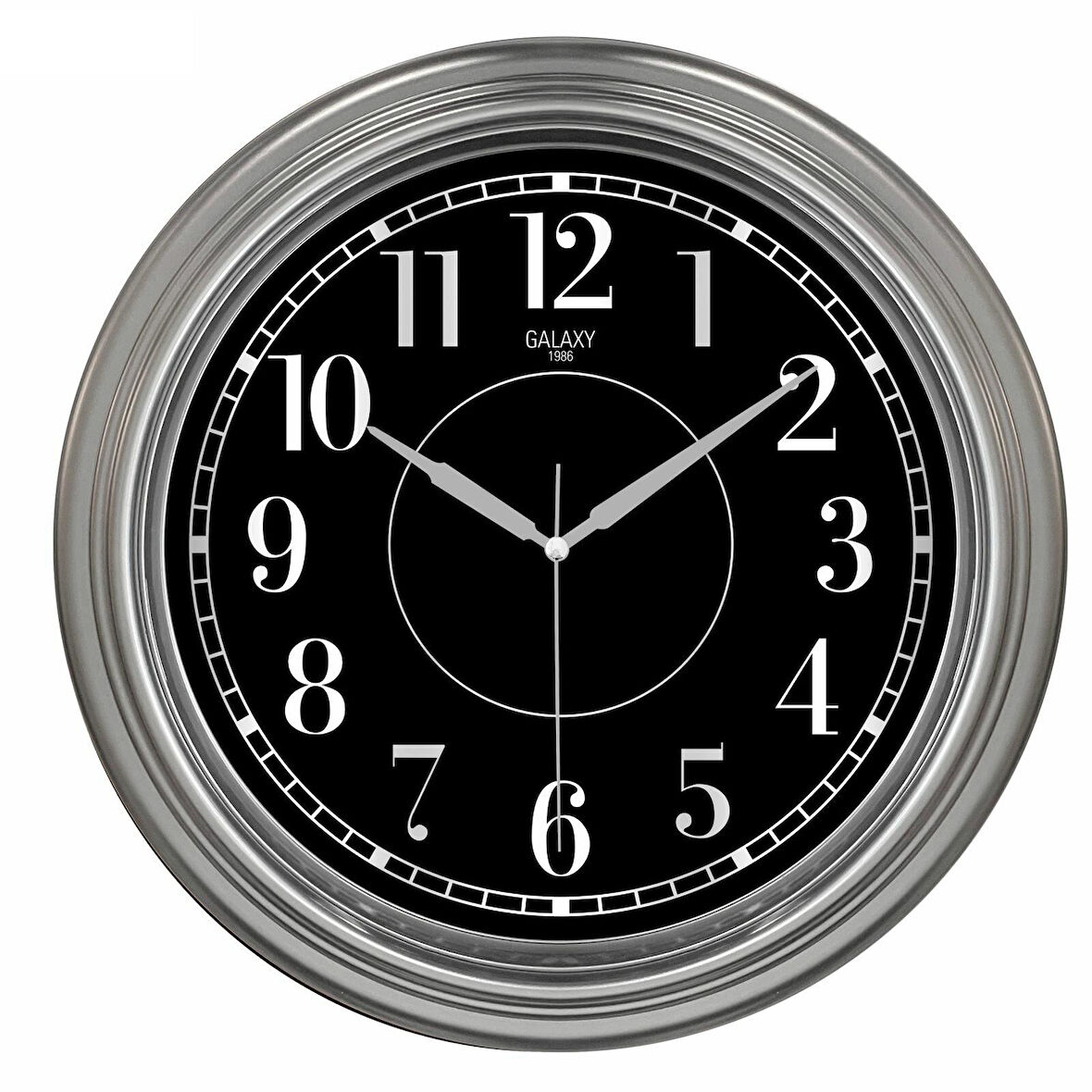 Dekoratif Duvar Saati Gri Renk 45 CM