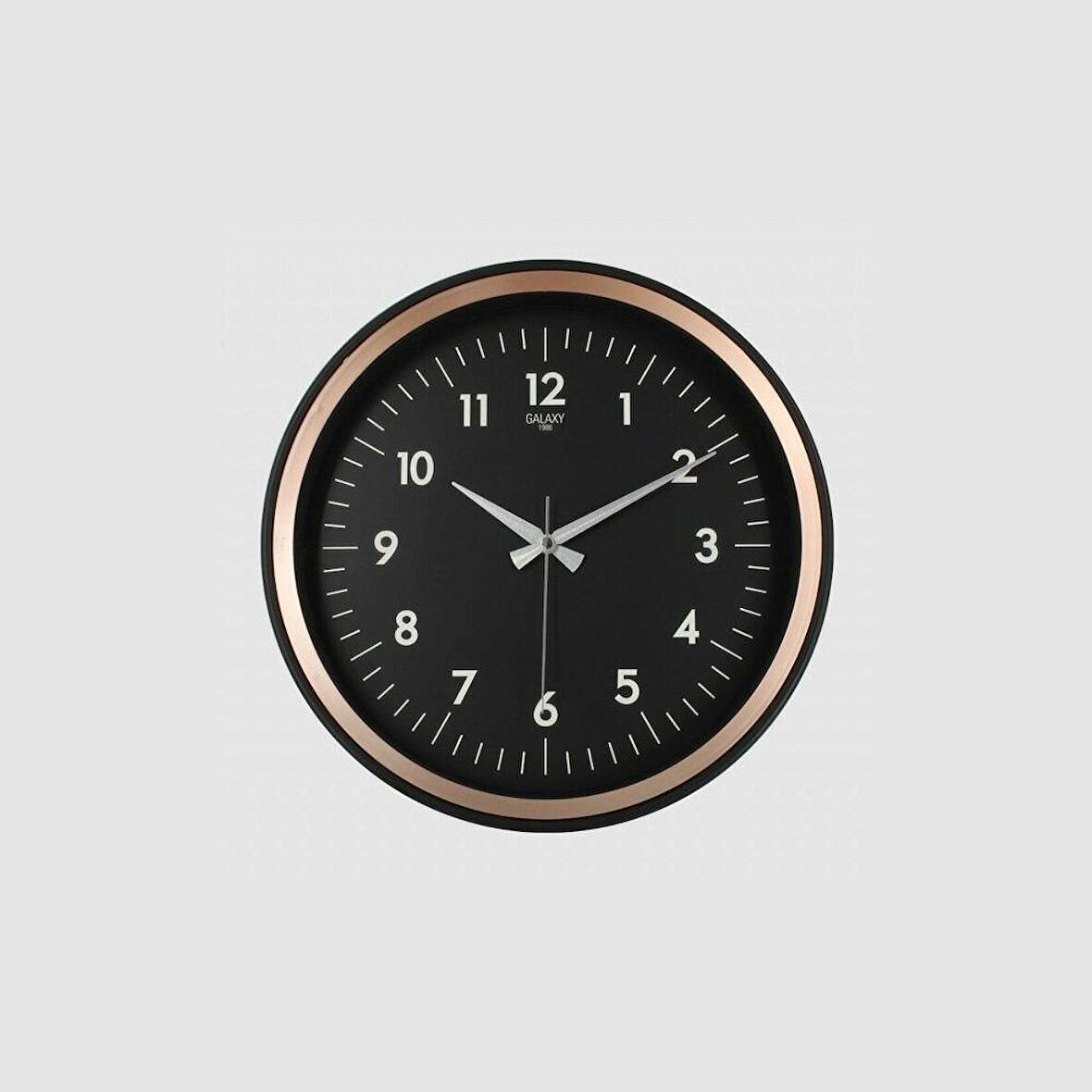 Dekoratif Duvar Saati Bakır Renk Çerçeve 36 CM