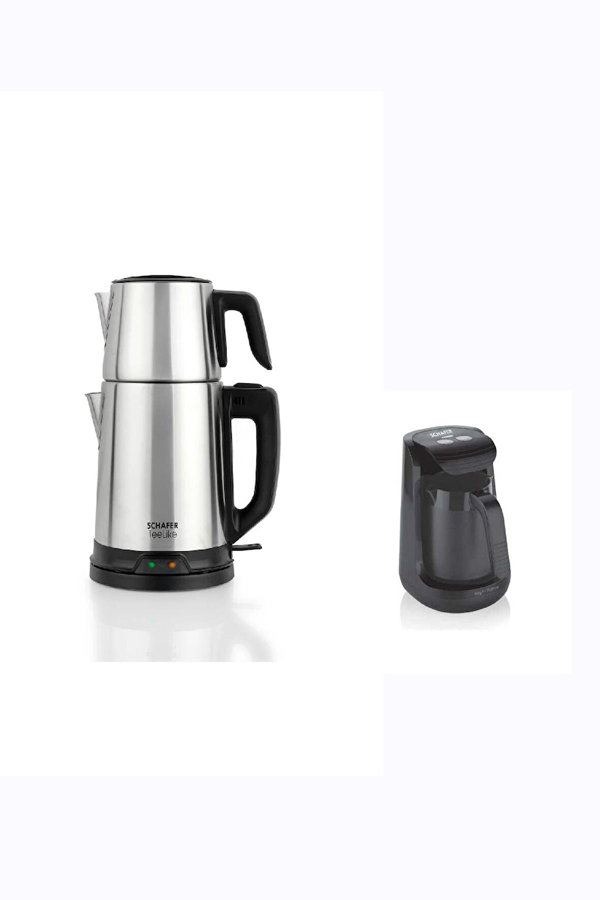 Schafer Paslanmaz Çelik Çay Makinesi ve Schafer Kahve Makinesi