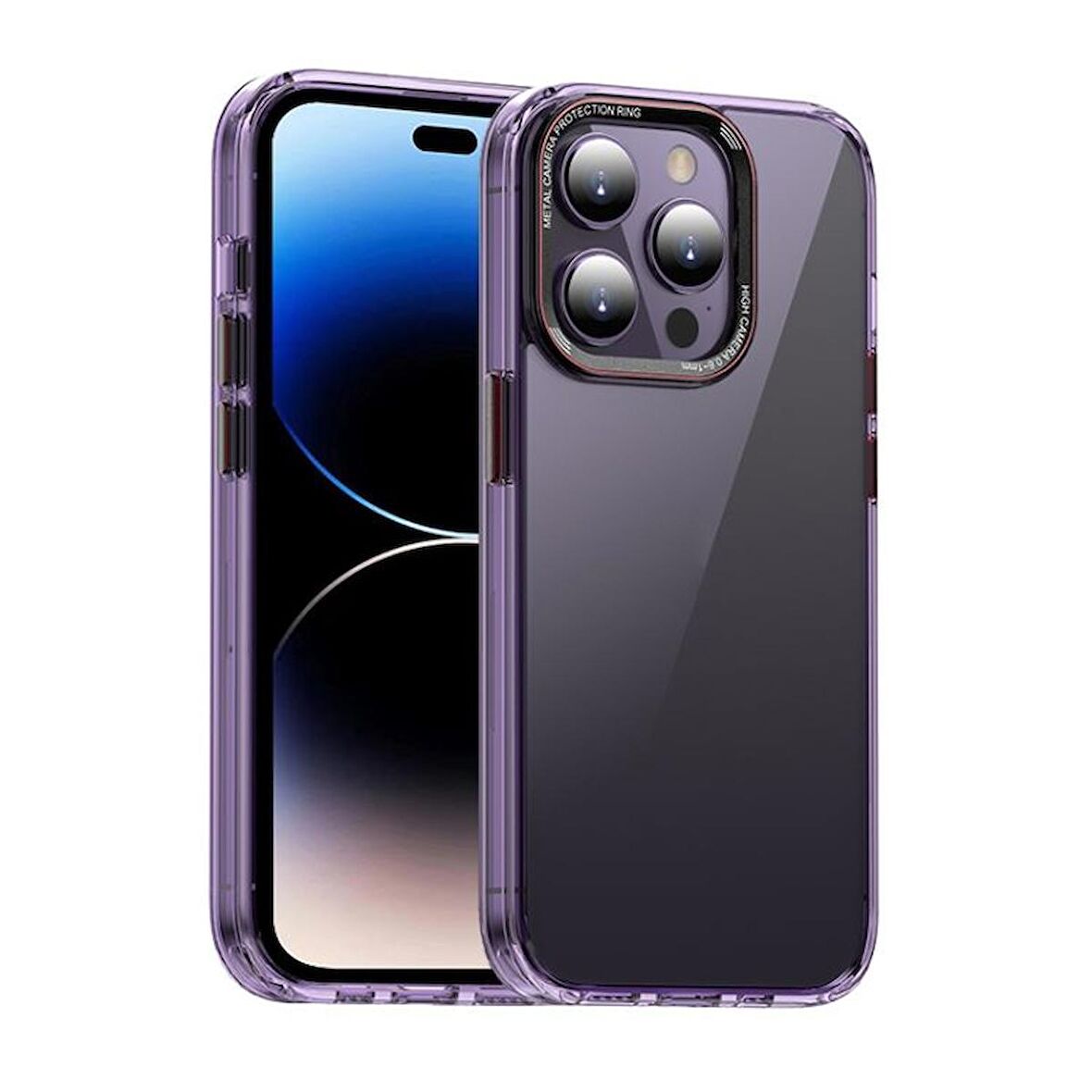 Gpack Apple iPhone 14 Pro Max Kılıf Sert Pc Darbeye Dayanıklı MG Serisi Kristal Kapak