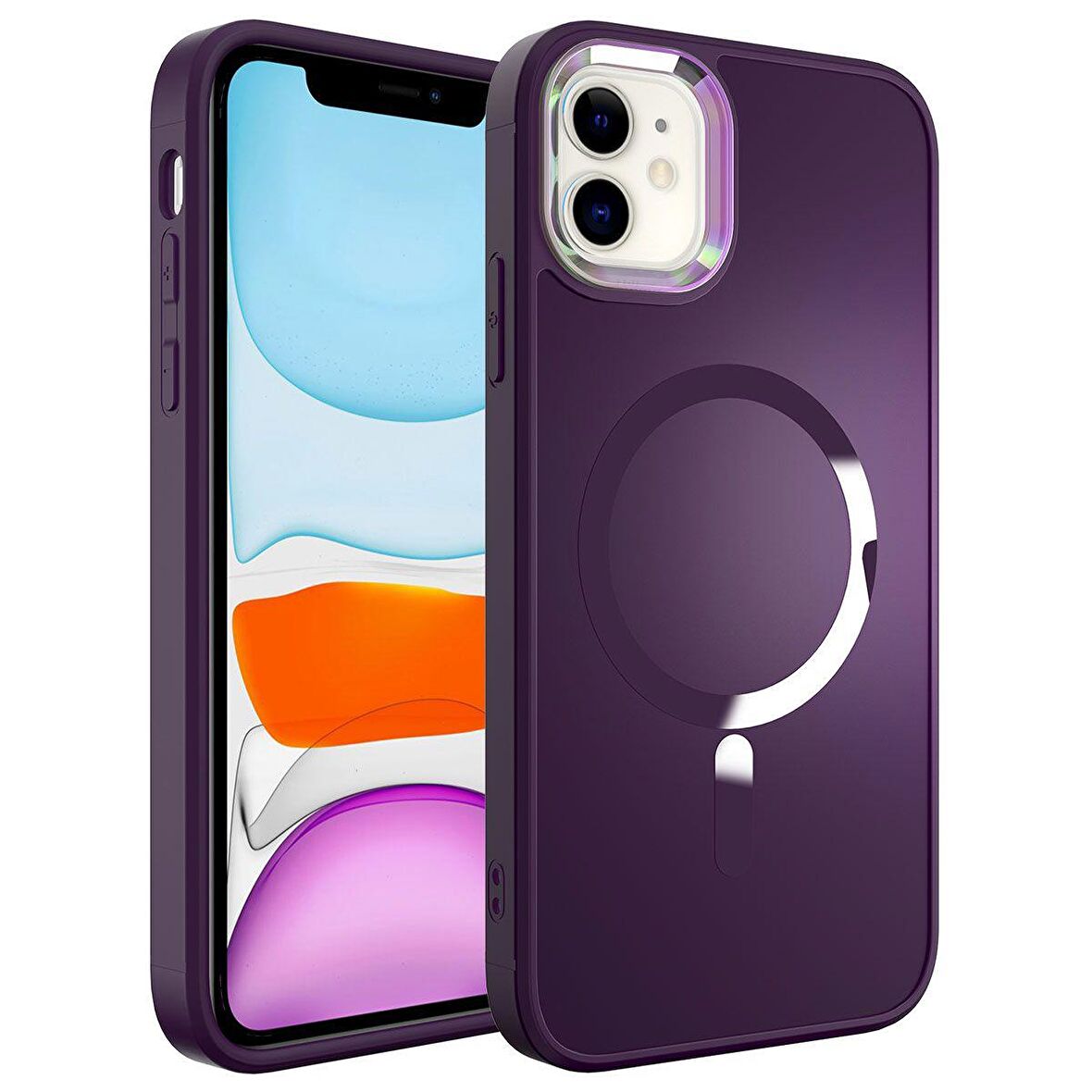 Gpack Apple iPhone 12 Kılıf Stil Serisi Mat Wireless Tacsafe Kapak
