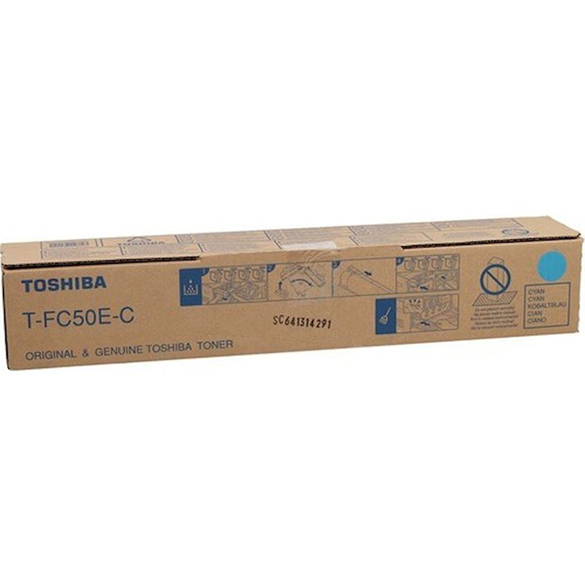 Toshiba T-FC50EC Mavi Spot Orjinal Toner E-Studio 2555c-3055c-3555c-5055c (33.6k)