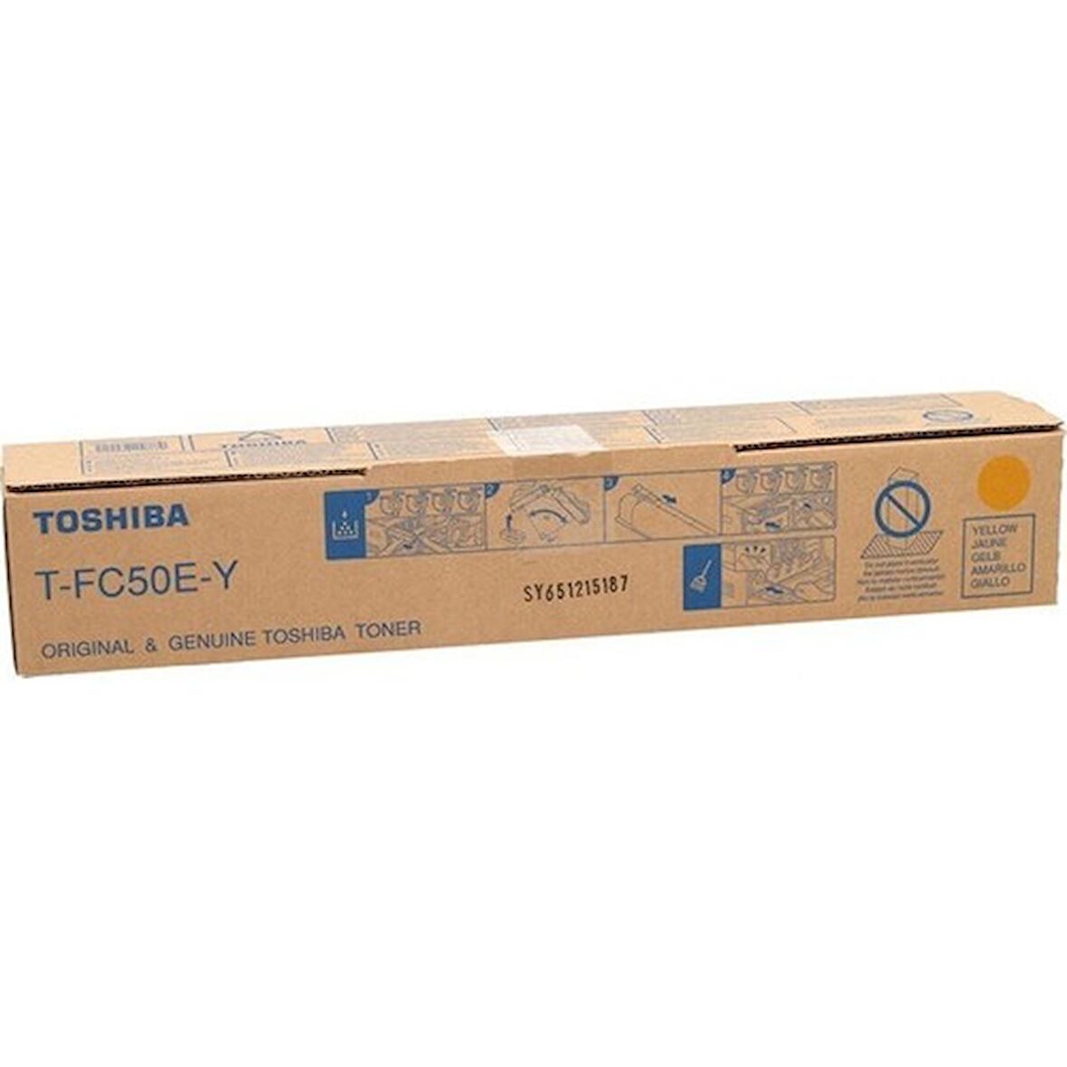 Toshiba T-FC50EY Sarı Spot Orjinal Toner E-Studio 2555c-3055c-3555c-5055c (33.6k)