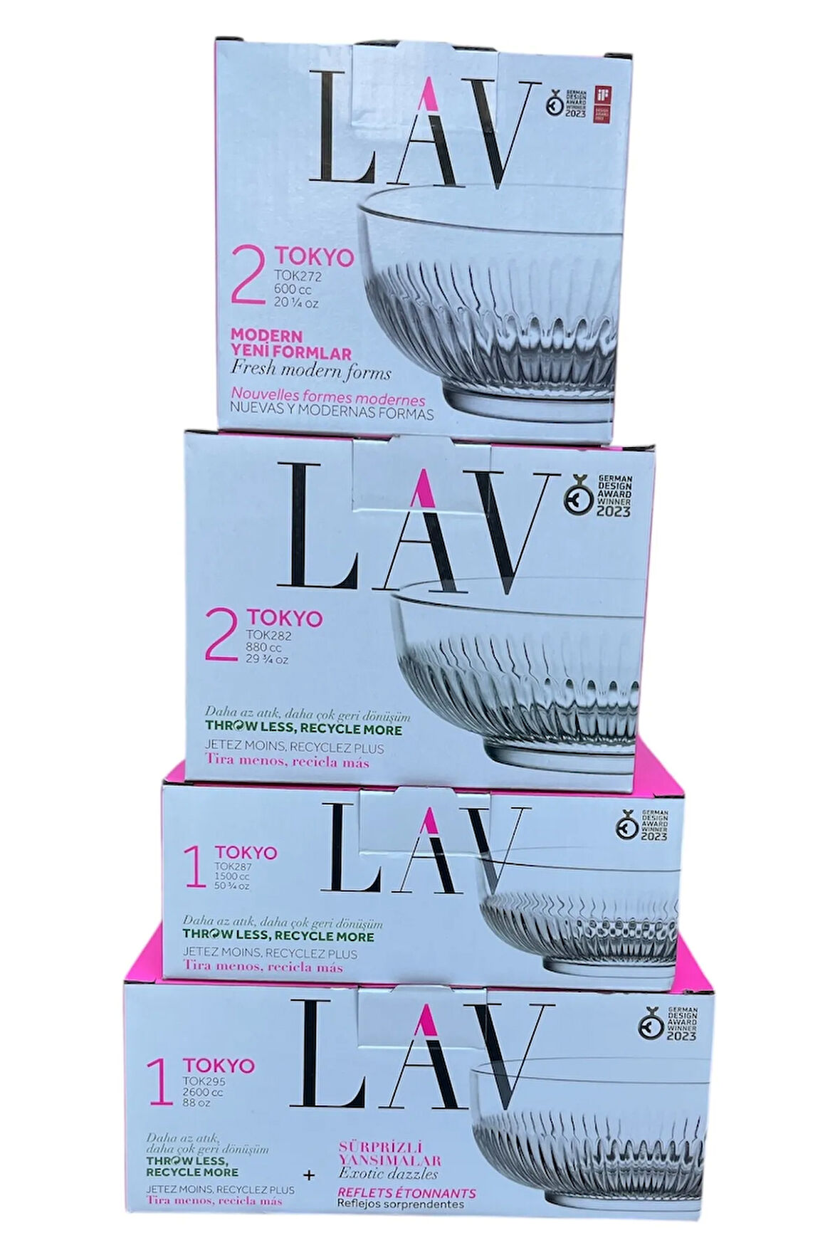 TOKYO KASE SETİ  6 PARÇA  BÜYÜK ORTA KÜÇÜK